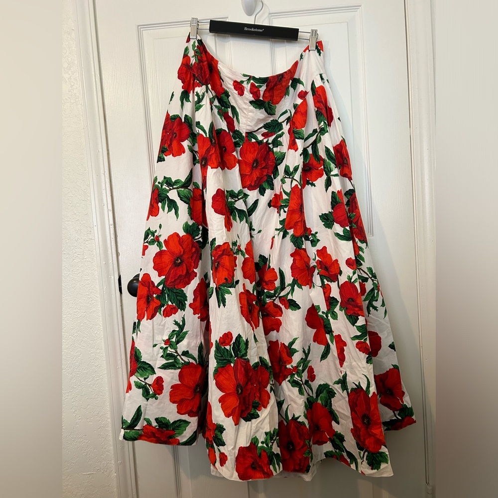 Anthropologie Maeve Drop-Waist A-Line Maxi Skirt